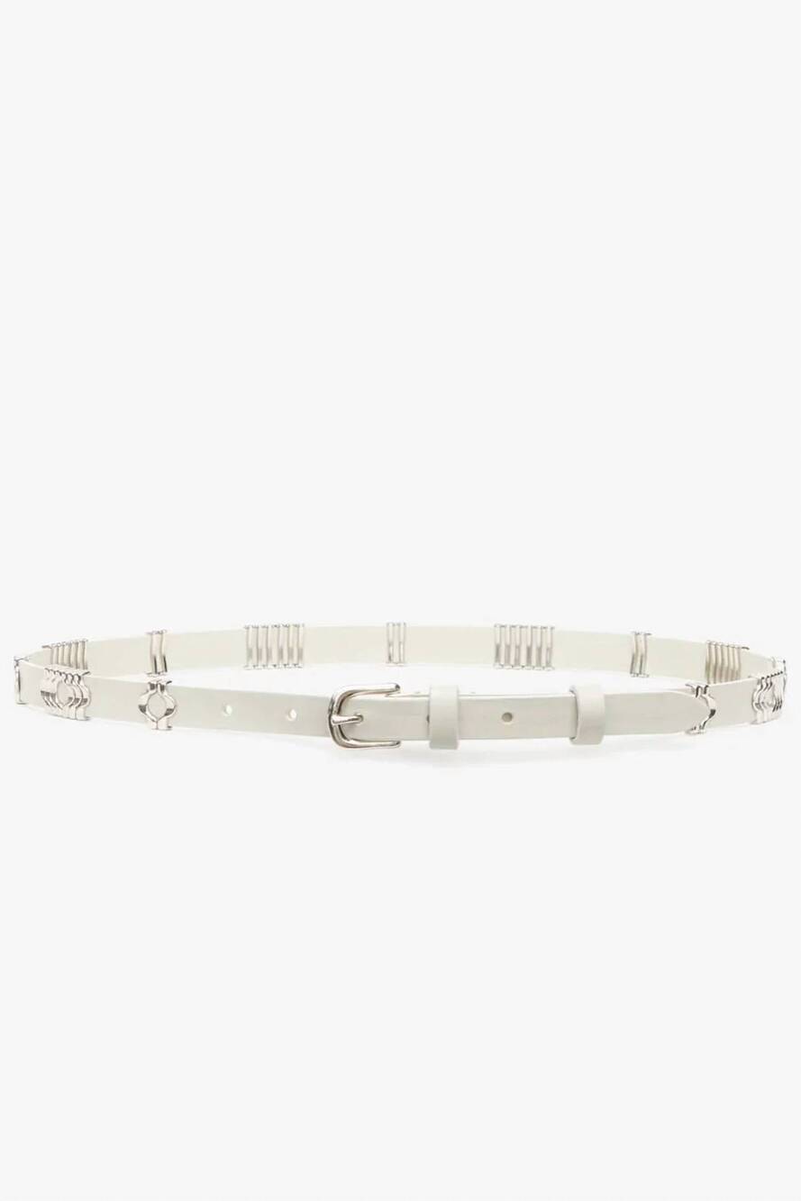 NEW ISABEL MARANT women's odena belt in chalk